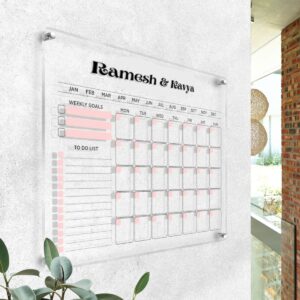 Acrylic Habit and Task Planner Customizable