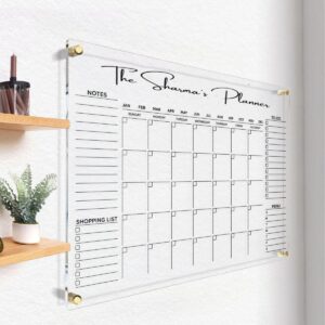 Acrylic Habit and Task Planner Customizable