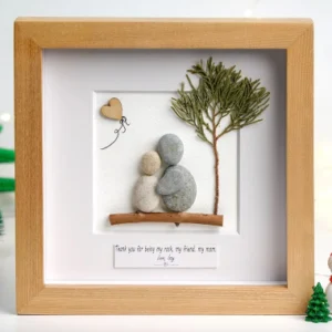 Personalized Pebble Art Mothers day gift